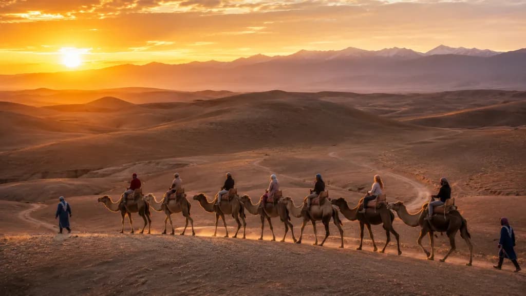 Désert Agafay · sunset à Marrakech — expérience privée Désert — All To Marrakech